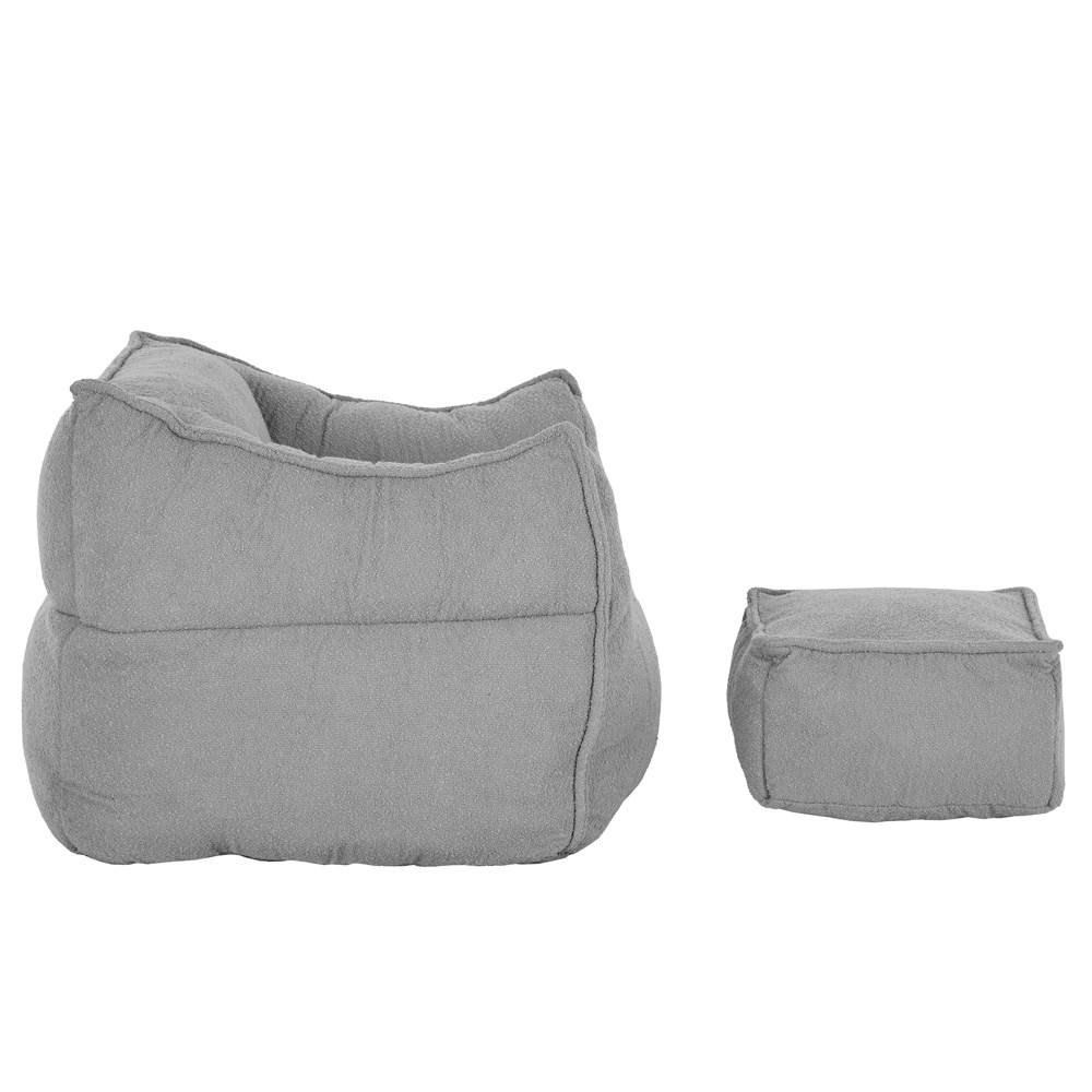 SPONGE ΠΟΛΥΘΡΟΝΑ SET ΓΚΡΙ SILVER 95x102x73cm