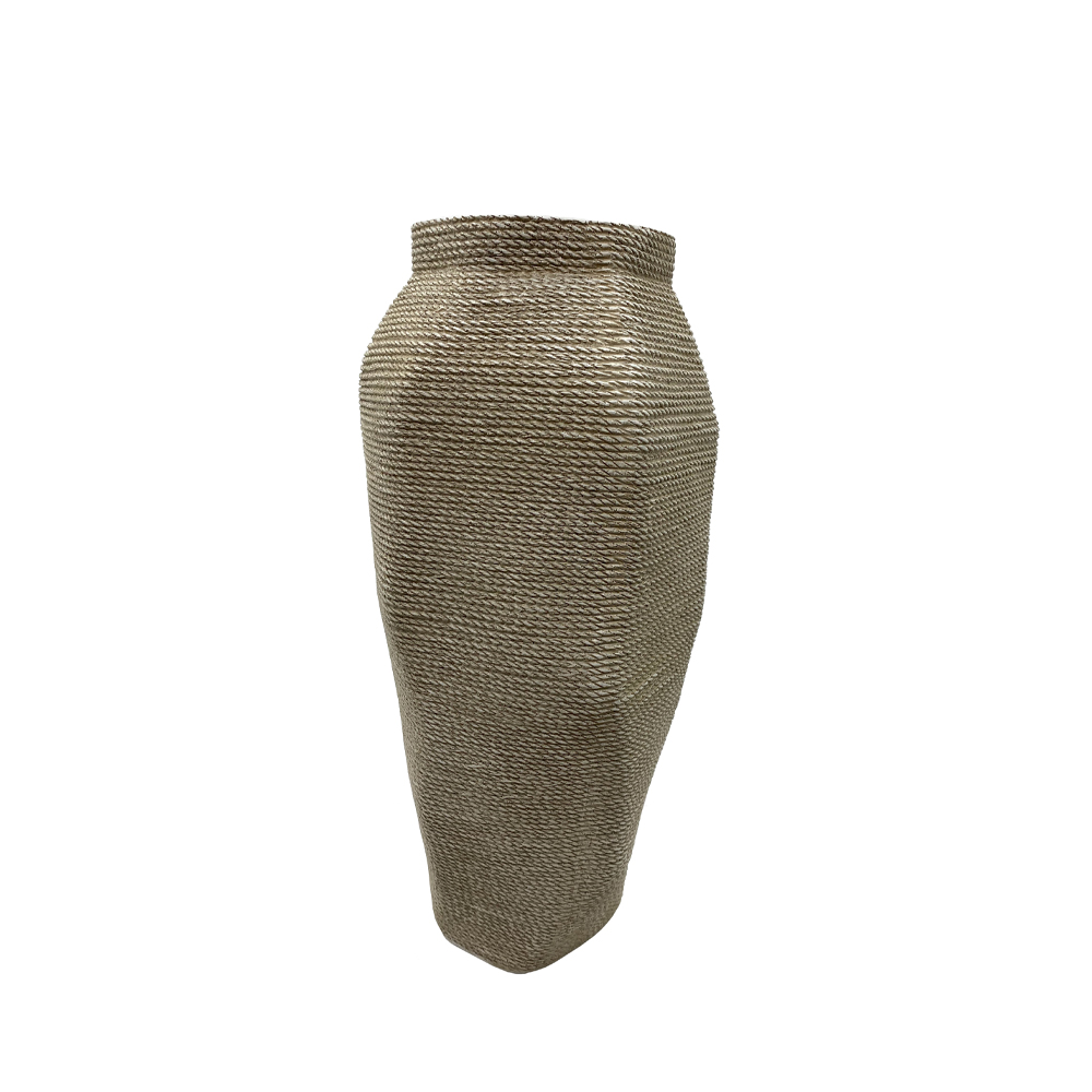 KIMOLOS ΒΑΖΟ 19x18x39cm POLYRESIN ΜΠΕΖ