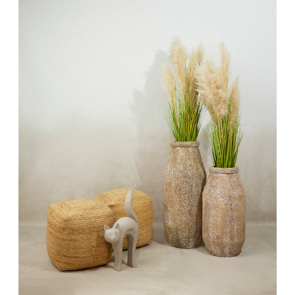FOLEGANDROS ΓΛΑΣΤΡΑ 34x34x71 FIBER GLASS ΜΠΕΖ ΚΑΦΕ