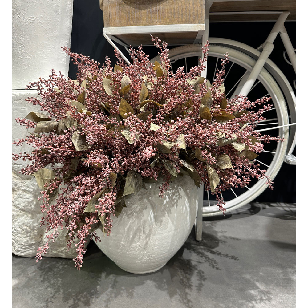 SOPHORAE ΛΟΥΛΟΥΔΙ ΤΕΧΝΗΤΟ ΜΠΟΥΚΕΤΟ 65 ΥΦΑΣΜΑ DUSTY PINK ΜΠΕΖ ΠΡΑΣΙΝΟ PVC