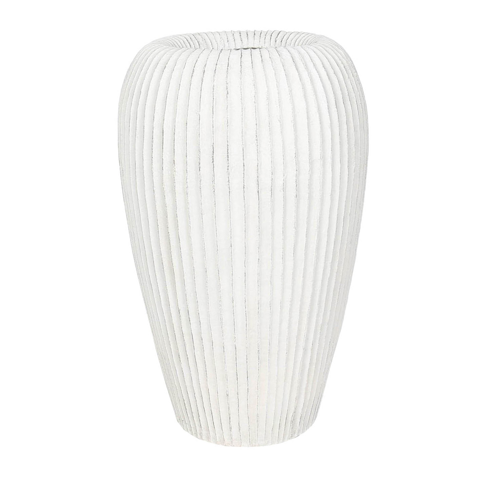 NIREAS ΒΑΖΟ MGO ΛΕΥΚΟ 38x38xH65cm
