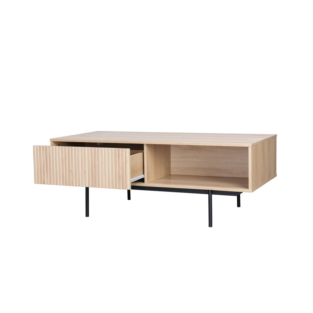 RIGOTE COFFEE TABLE 1ΣΥΡΤΑΡΙ SONOMA ΜΑΥΡΟ 120x59x45cm