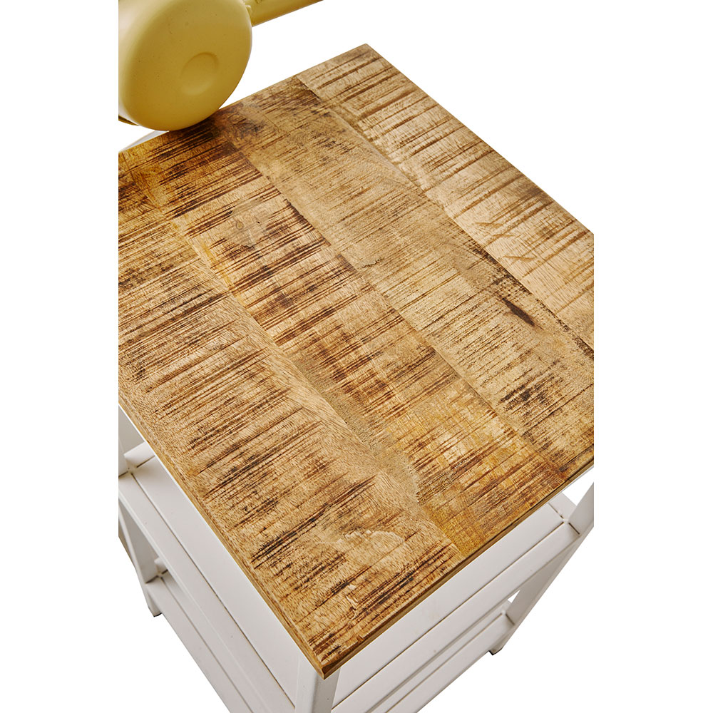 MINI VESPA SIDE TABLE ΜΕ ΡΑΦΙΑ CREAM ΛΕΥΚΟ ΦΥΣΙΚΟ 61x45x88