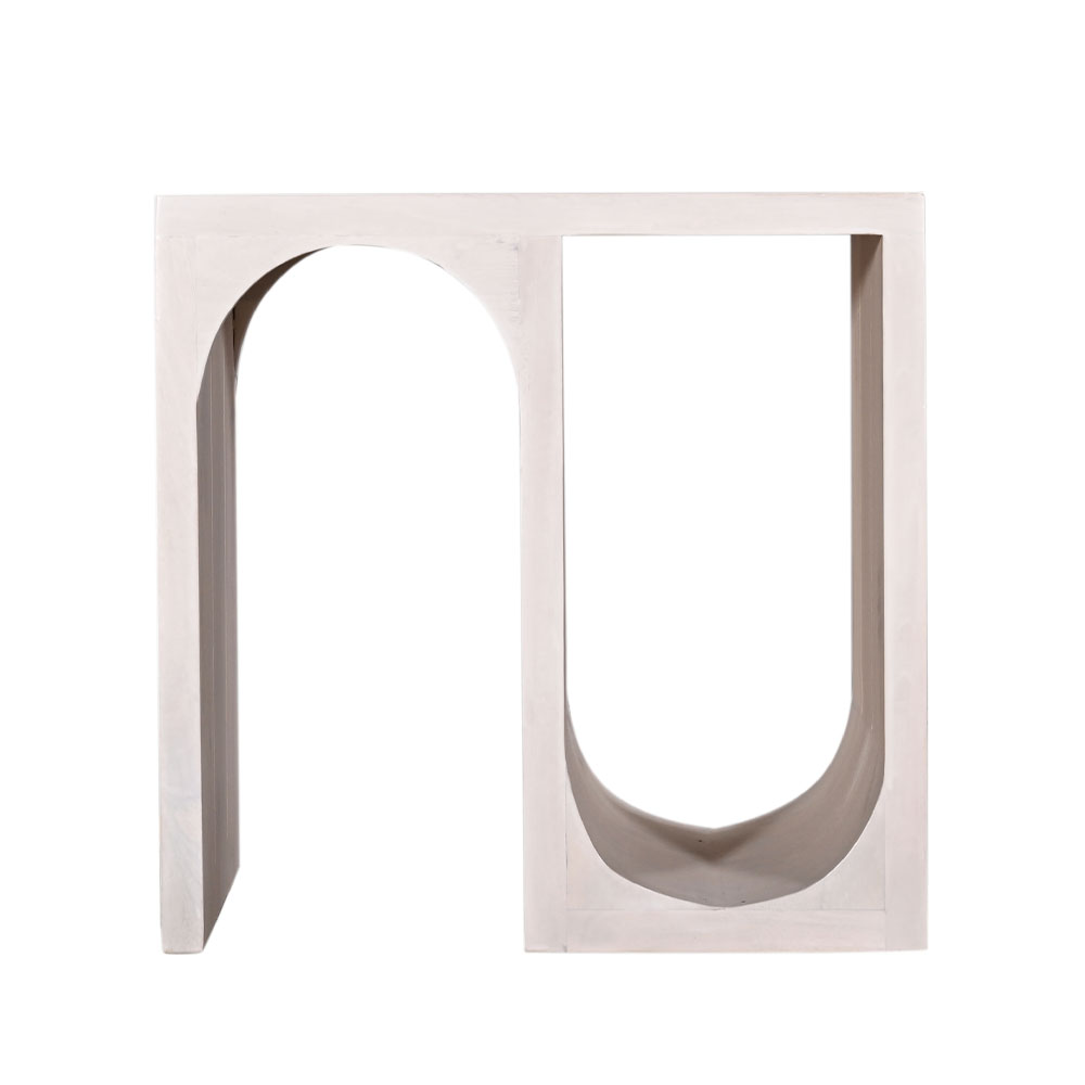 ARCH SIDE TABLE ΛΕΥΚΟ DECAPE 45x35x45