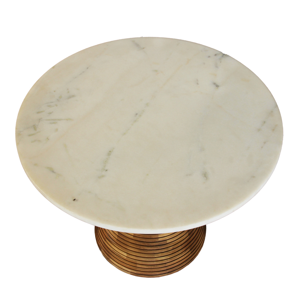 SAVOA SIDE TABLE ΛΕΥΚΟ ΚΑΡΥΔΙ 45x45x45