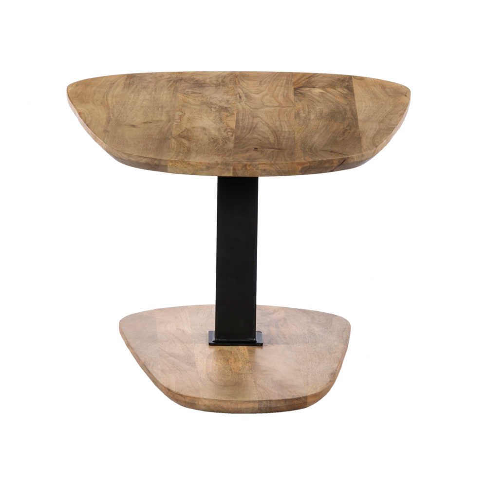 LEVEL COFFEE TABLE ΦΥΣΙΚΟ ΜΑΥΡΟ 95x65x48