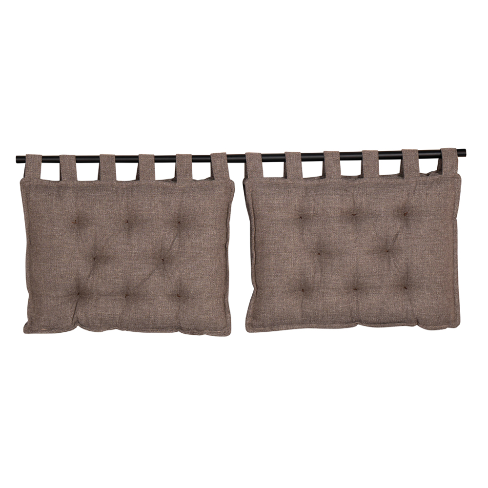 HANG ΜΑΞΙΛΑΡΙ ΚΕΦΑΛΑΡΙΟΥ SET 2ΤΕΜ ΓΚΡΙ ΚΑΦΕ 20-914 70x10x50cm