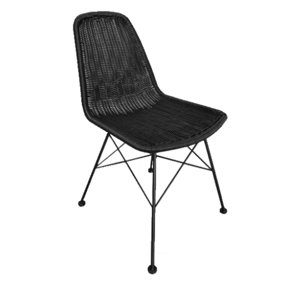 DENMARK ΚΑΡΕΚΛΑ ΜΑΥΡΟ 44x57x81cm
