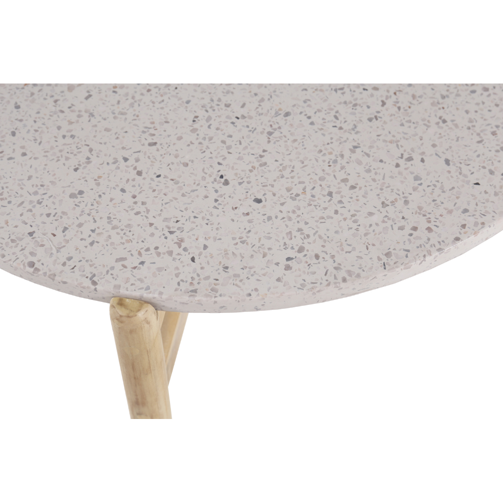 TERRAZZO COFFEE TABLE TERRAZZO ΦΥΣΙΚΟ ΑΝΟΙΧΤΟ 84.4×84.4×37
