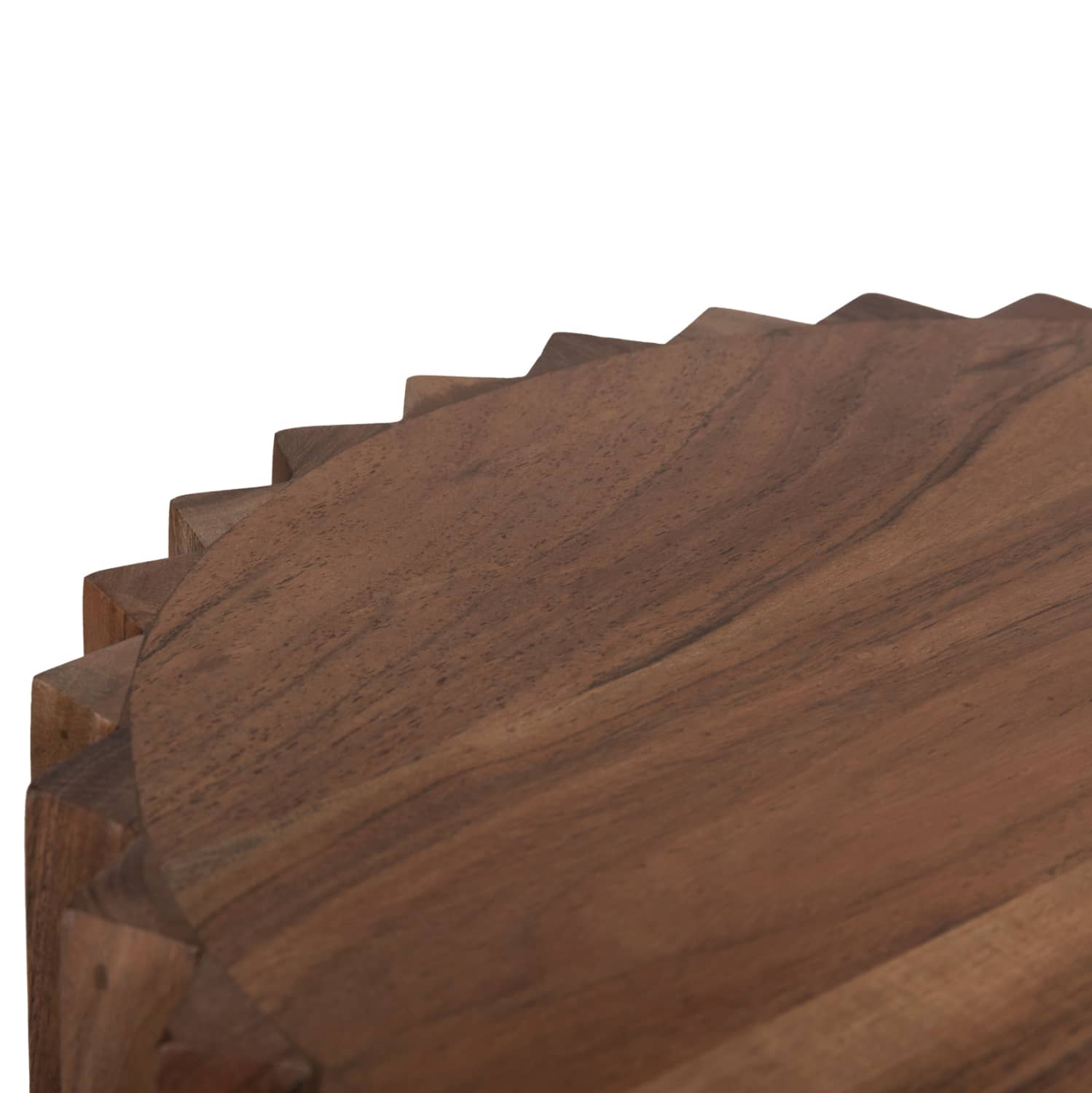 ΒΟΗΘΗΤΙΚΟ ΤΡΑΠΕΖΙ ΣΤΡΟΓΓΥΛΟ SEDGE HM9696 ΜΑΣΙΦ ΑΚΑΚΙΑ-ΦΥΣΙΚΟ ΧΡΩΜΑ Φ40×50Υεκ.