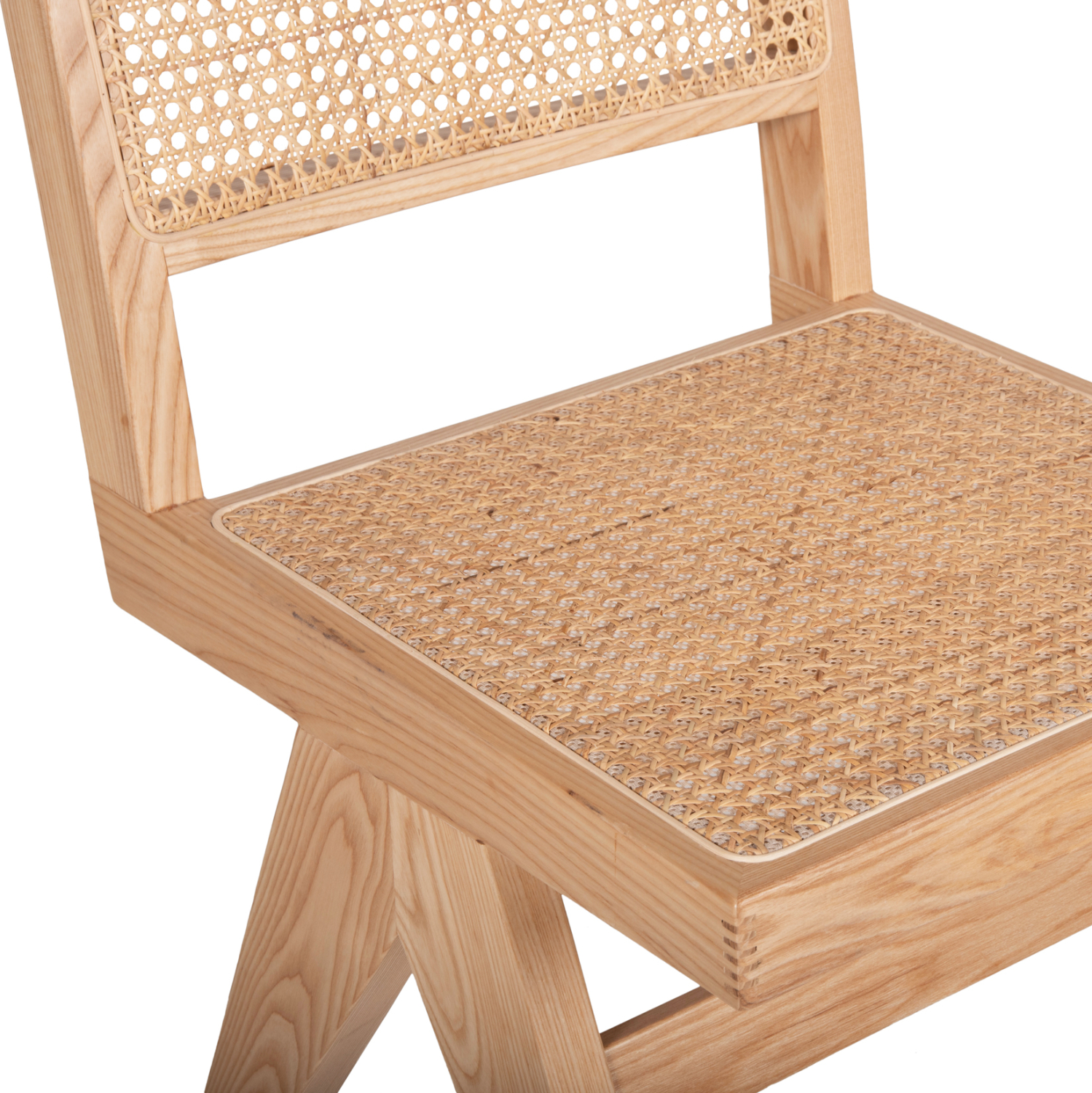 ΚΑΡΕΚΛΑ FREDRIK HM9873 ΞΥΛΟ ΦΡΑΞΙΝΟΥ ΚΑΙ RATTAN ΣΕ ΦΥΣΙΚΟ ΧΡΩΜΑ 45×55,5x83Yεκ.