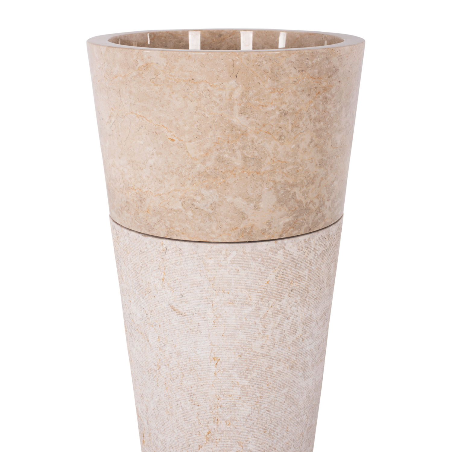 ΝΙΠΤΗΡΑΣ ΜΑΡΜΑΡΙΝΟΣ CONE SINK CREME WHITE Φ40x90Y εκ.HM7808.02