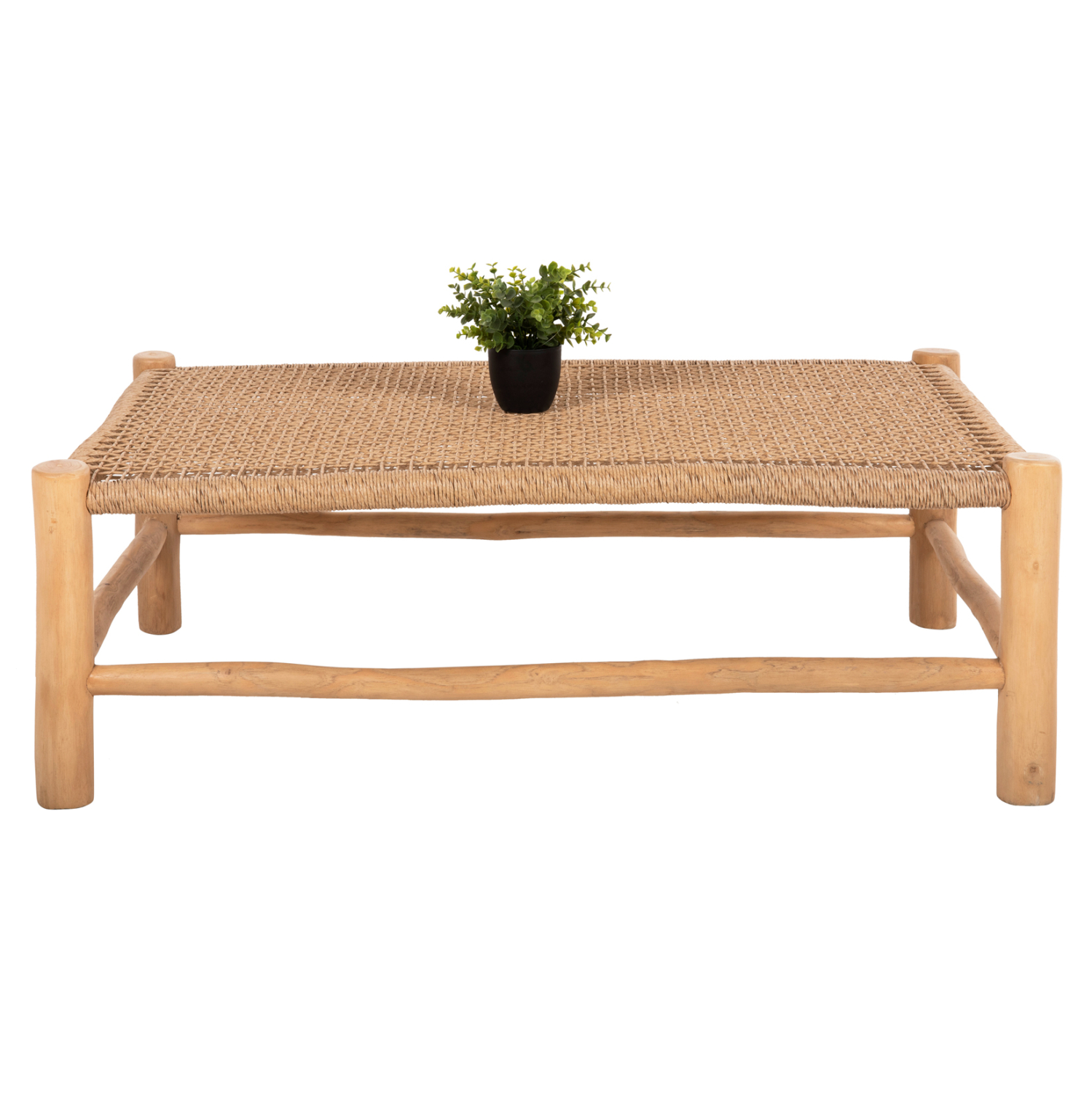 ΤΡΑΠΕΖΙ ΣΑΛΟΝΙΟΥ LONDER HM5985 ΞΥΛΟ ΤΕΑΚ- ΣΥΝΘΕΤΙΚΟ RATTAN-ΦΥΣΙΚΟ 119×79,5x41Yεκ.