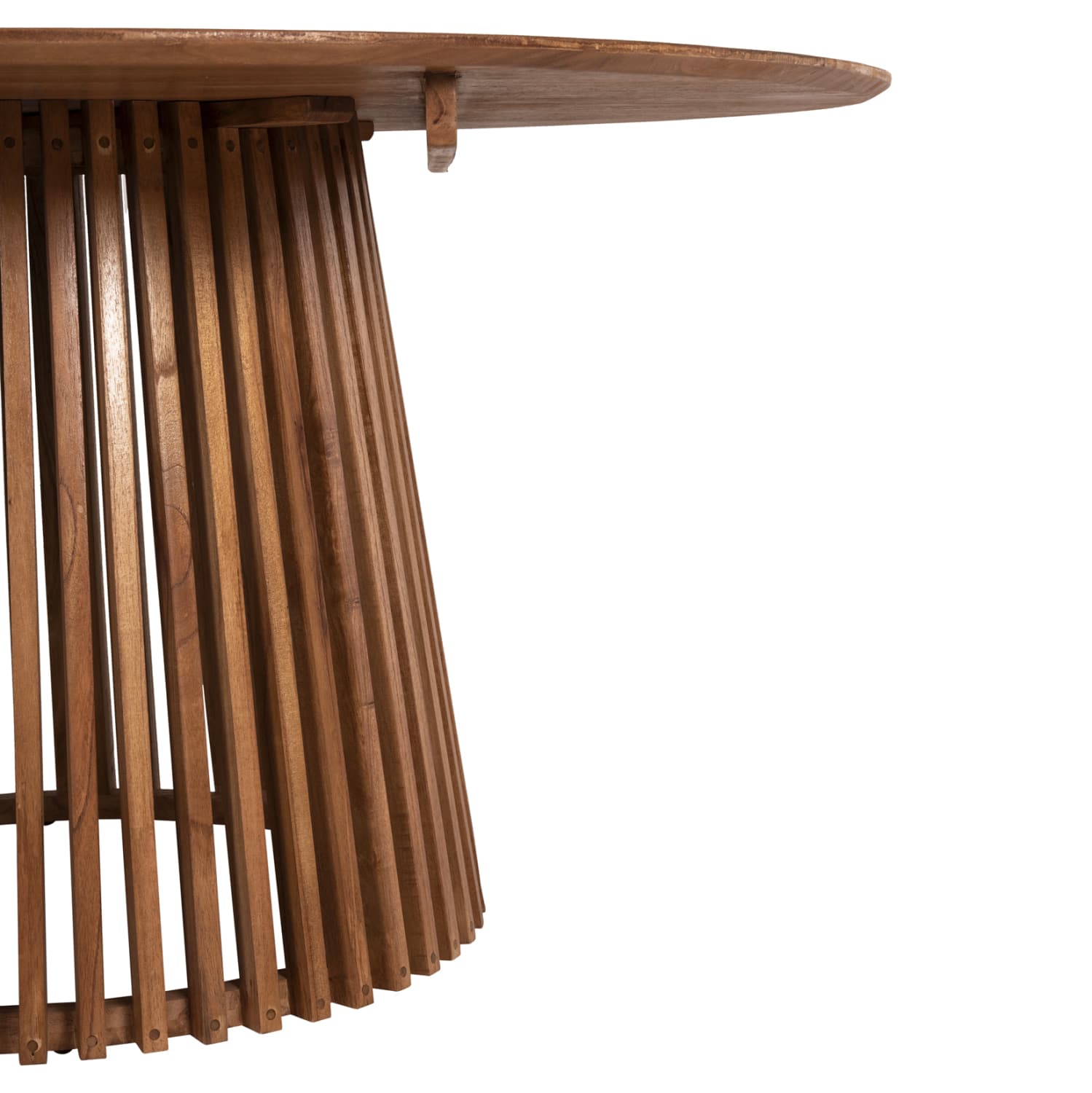 ΤΡΑΠΕΖΙ ΤΡΑΠΕΖΑΡΙΑΣ FRANTZ HM9457.11 ΜΑΣΙΦ MINDI ΞΥΛΟ ΣΕ ΦΥΣΙΚΟ Φ150×75Υεκ.