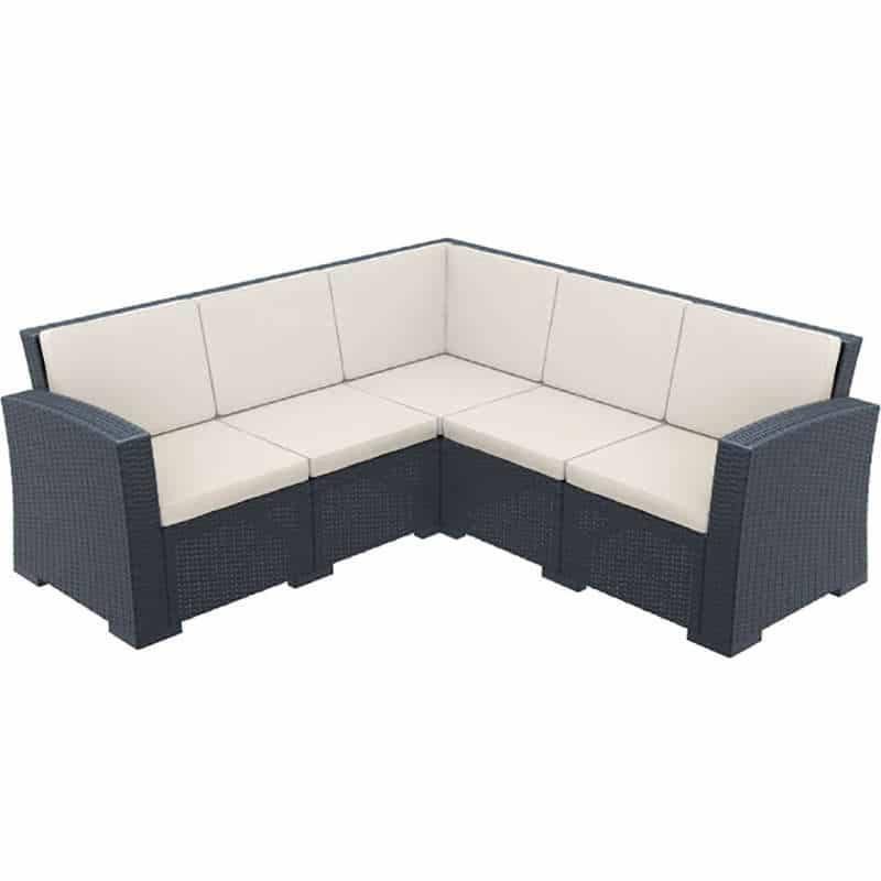 MONACO DARK GREY ΓΩΝΙΑ ΜΕ ΜΑΞΙΛΑΡΙ ΠΟΛ/ΝΙΟΥ