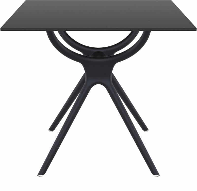 AIR ΤΡΑΠΕΖΙ 80Χ80Χ74εκ. BLACK LAMINATE 12mm