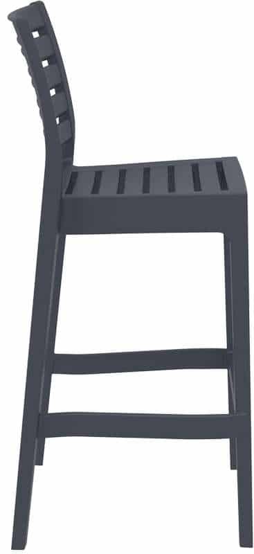 ARES ΣΚΑΜΠΟ ΜΠΑΡ75εκ. DARK GREY ΠΟΛ/ΝΙΟΥ