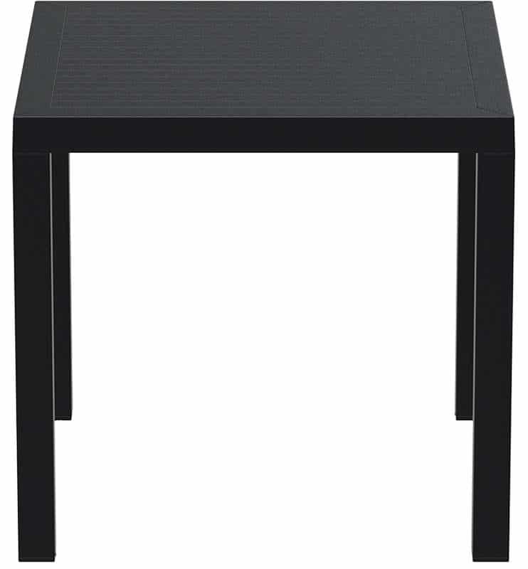 ARES ΤΡΑΠΕΖΙ 80Χ80Χ75εκ. BLACK ΠΟΛ/ΝΙΟΥ