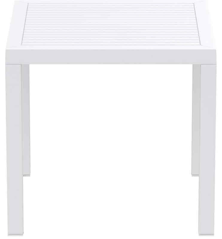ARES ΤΡΑΠΕΖΙ 80Χ80Χ75εκ. WHITE ΠΟΛ/ΝΙΟΥ