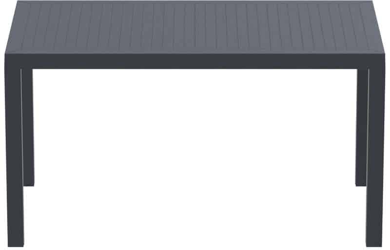 ARES ΤΡΑΠΕΖΙ 140Χ80Χ75εκ. DARK GREY ΠΟΛ/ΝΙΟΥ