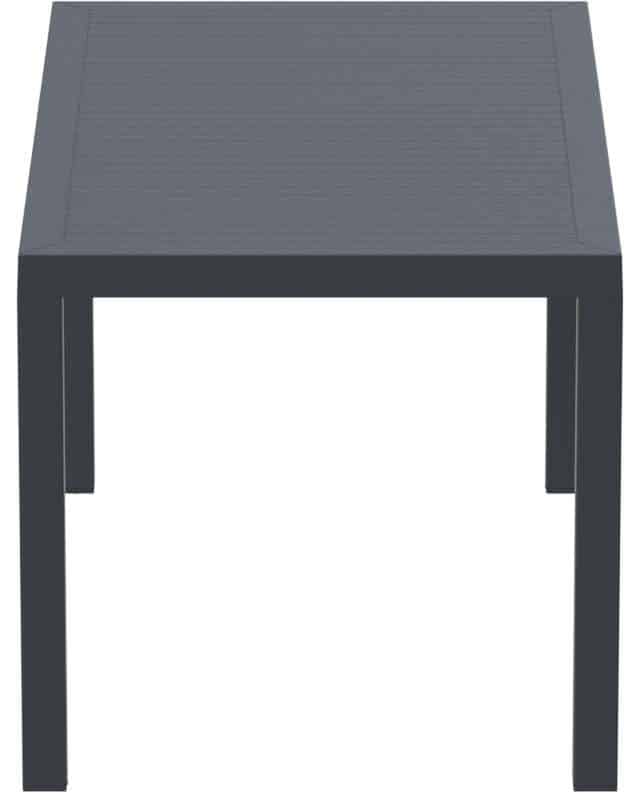 ARES ΤΡΑΠΕΖΙ 140Χ80Χ75εκ. DARK GREY ΠΟΛ/ΝΙΟΥ
