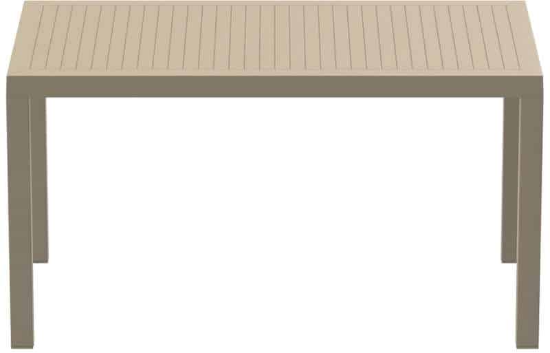 ARES ΤΡΑΠΕΖΙ 140Χ80Χ75εκ. TAUPE ΠΟΛ/ΝΙΟΥ