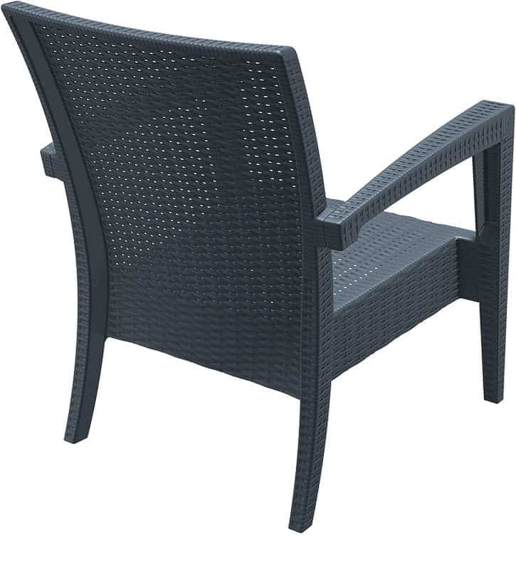 MIAMI DARK GREY ΠΟΛΥΘΡΟΝΑ 72Χ76Χ89εκ. ΠΟΛ/ΝΙΟΥ