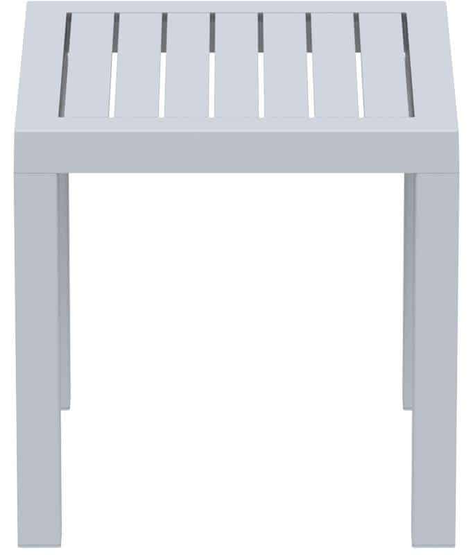 OCEAN SILVER GREY ΤΡΑΠΕΖΙ 45Χ45Χ45εκ. ΠΟΛ/ΝΙΟΥ
