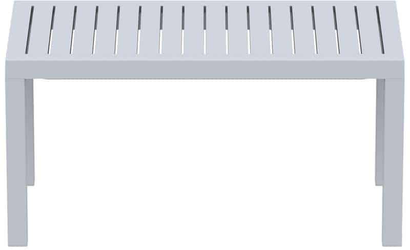 OCEAN SILVER GREY ΤΡΑΠΕΖΙ 90Χ45Χ45εκ. ΠΟΛ/ΝΙΟΥ