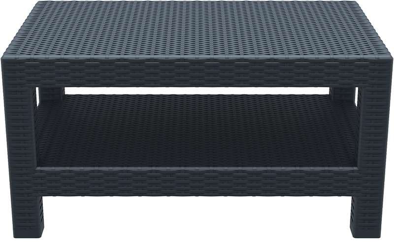 MONACO DARK GREY ΤΡΑΠΕΖΙ 92Χ57Χ45εκ. ΠΟΛ/ΝΙΟΥ