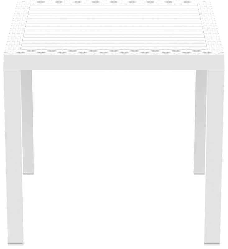 ORLANDO 80Χ80Χ75εκ. WHITE ΤΡΑΠΕΖΙ ΠΟΛ/ΝΙΟΥ