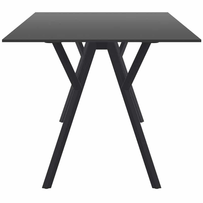 MAX ΤΡΑΠΕΖΙ 140X80Χ74εκ. BLACK LAMINATE 12mm