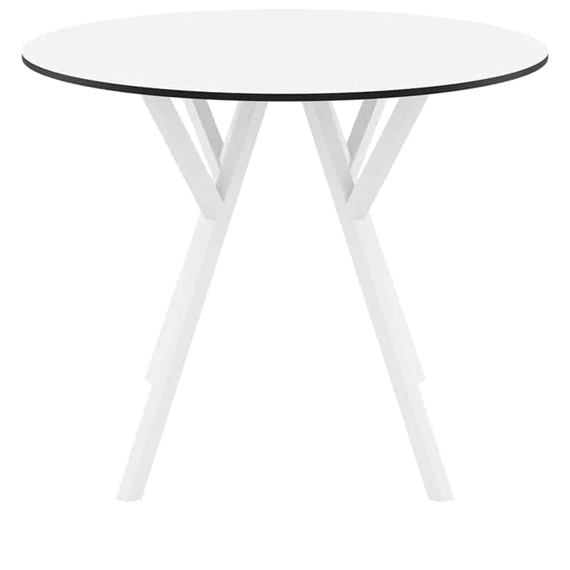 MAX ΤΡΑΠΕΖΙ Φ90Χ74εκ. WHITE LAMINATE 12mm
