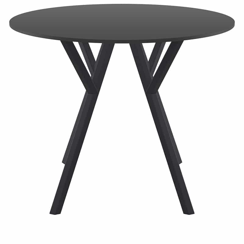 MAX ΤΡΑΠΕΖΙ Φ90Χ74εκ. BLACK LAMINATE 12mm