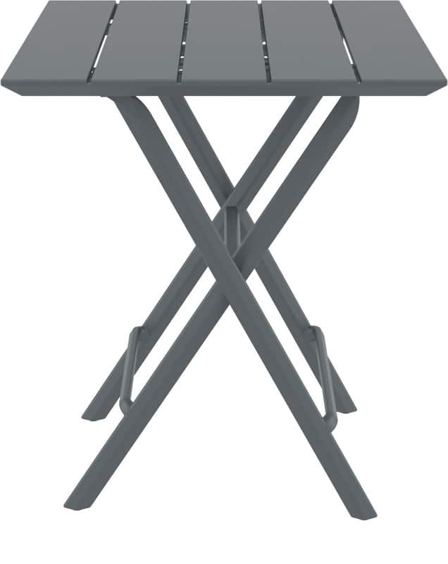 HELEN DARK GREY 60Χ60X74εκ. ΤΡΑΠΕΖΙ ΠΤΥΣ/ΝΟ ΠΟΛ/ΝΙΟΥ