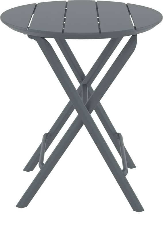 HELEN DARK GREY Φ60X74εκ. ΤΡΑΠΕΖΙ ΠΤΥΣ/ΝΟ ΠΟΛ/ΝΙΟΥ