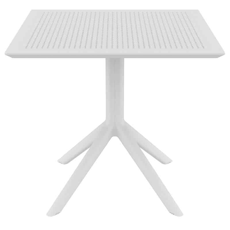 SKY WHITE 80X80X74εκ. ΤΡΑΠΕΖΙ ΠΟΛ/ΝΙΟΥ