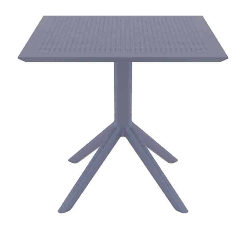 SKY DARK GREY 80X80X74εκ. ΤΡΑΠΕΖΙ ΠΟΛ/ΝΙΟΥ