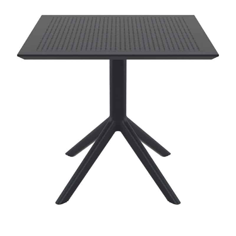 SKY BLACK 80X80X74εκ. ΤΡΑΠΕΖΙ ΠΟΛ/ΝΙΟΥ