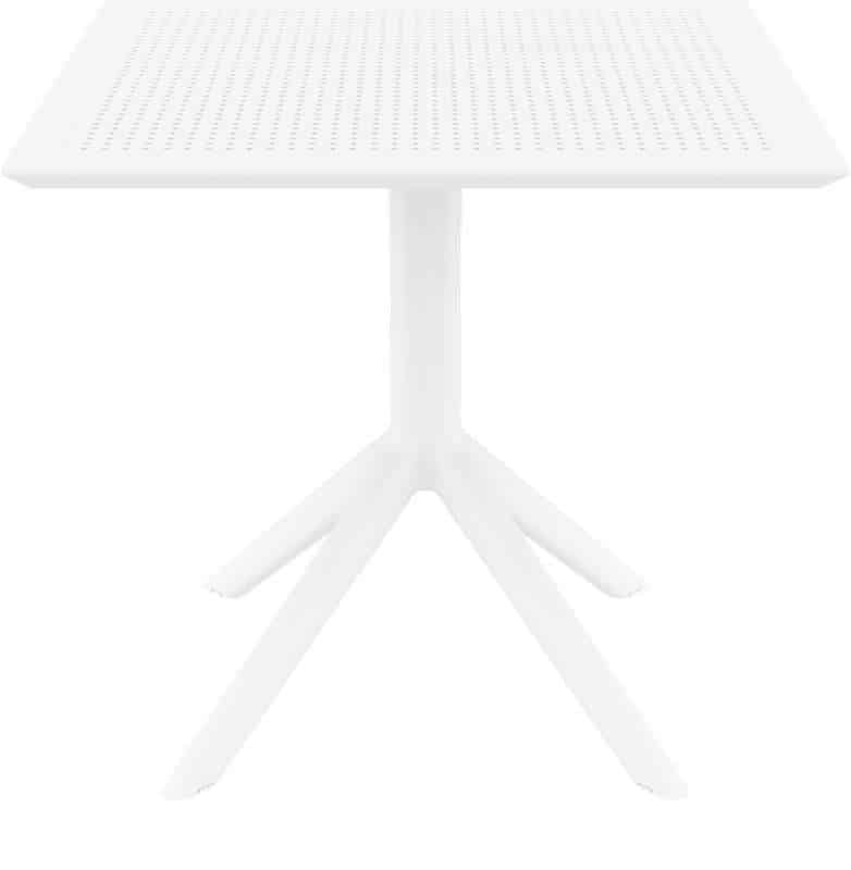 SKY WHITE 80X80X74εκ. ΤΡΑΠΕΖΙ ΠΟΛ/ΝΙΟΥ
