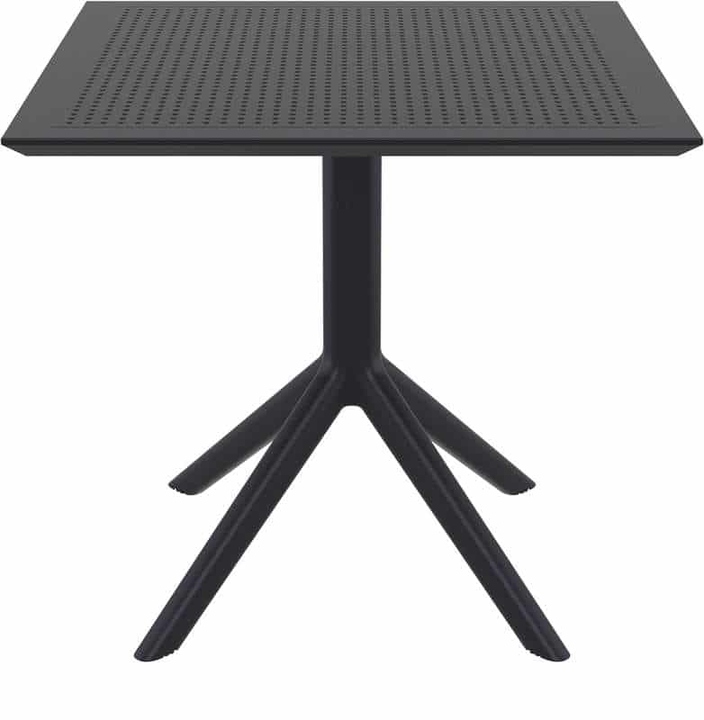 SKY BLACK 80X80X74εκ. ΤΡΑΠΕΖΙ ΠΟΛ/ΝΙΟΥ