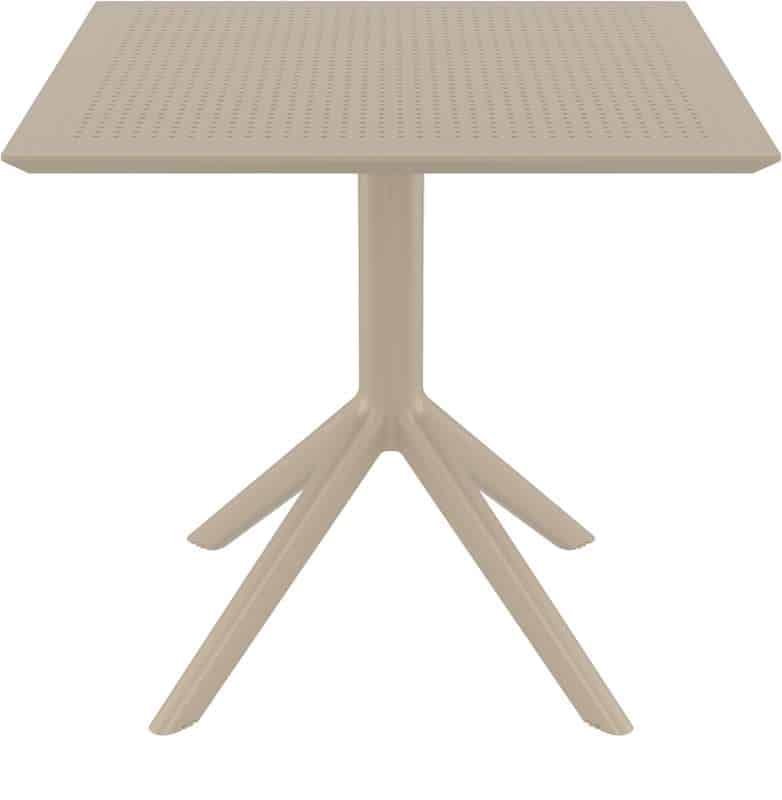 SKY TAUPE 80X80X74εκ. ΤΡΑΠΕΖΙ ΠΟΛ/ΝΙΟΥ