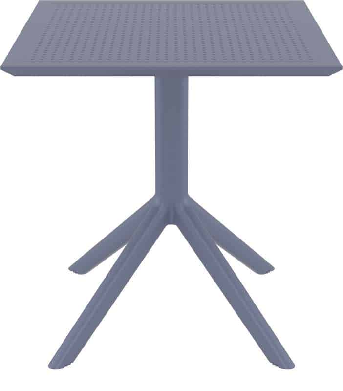 SKY DARK GREY 70X70X74εκ. ΤΡΑΠΕΖΙ ΠΟΛ/ΝΙΟΥ