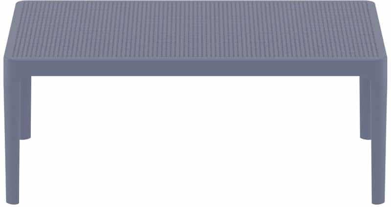 SKY DARK GREY 100Χ60Χ40εκ. ΤΡΑΠΕΖΙ ΠΟΛ/ΝΙΟΥ