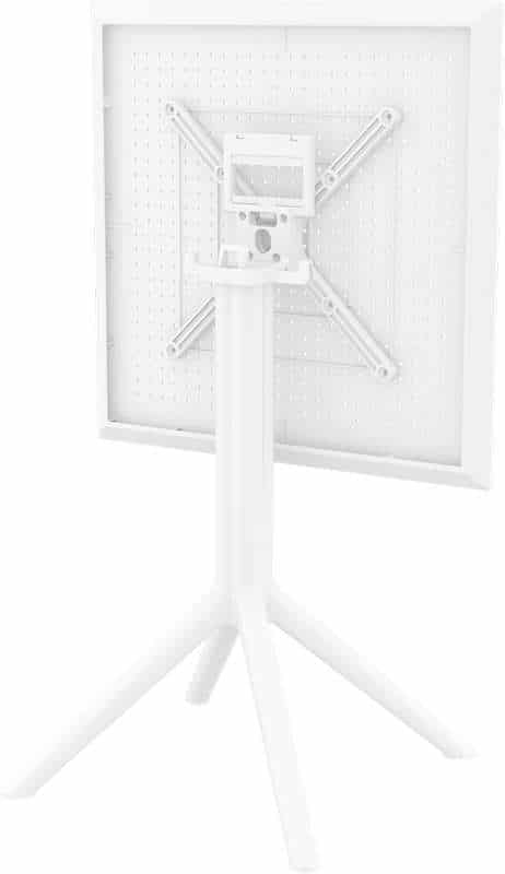 SKY WHITE 60Χ60X74εκ. ΤΡΑΠΕΖΙ ΠΤΥΣ/ΝΟ ΠΟΛ/ΝΙΟΥ