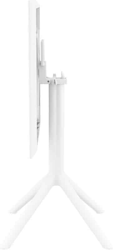 SKY WHITE 60Χ60X74εκ. ΤΡΑΠΕΖΙ ΠΤΥΣ/ΝΟ ΠΟΛ/ΝΙΟΥ
