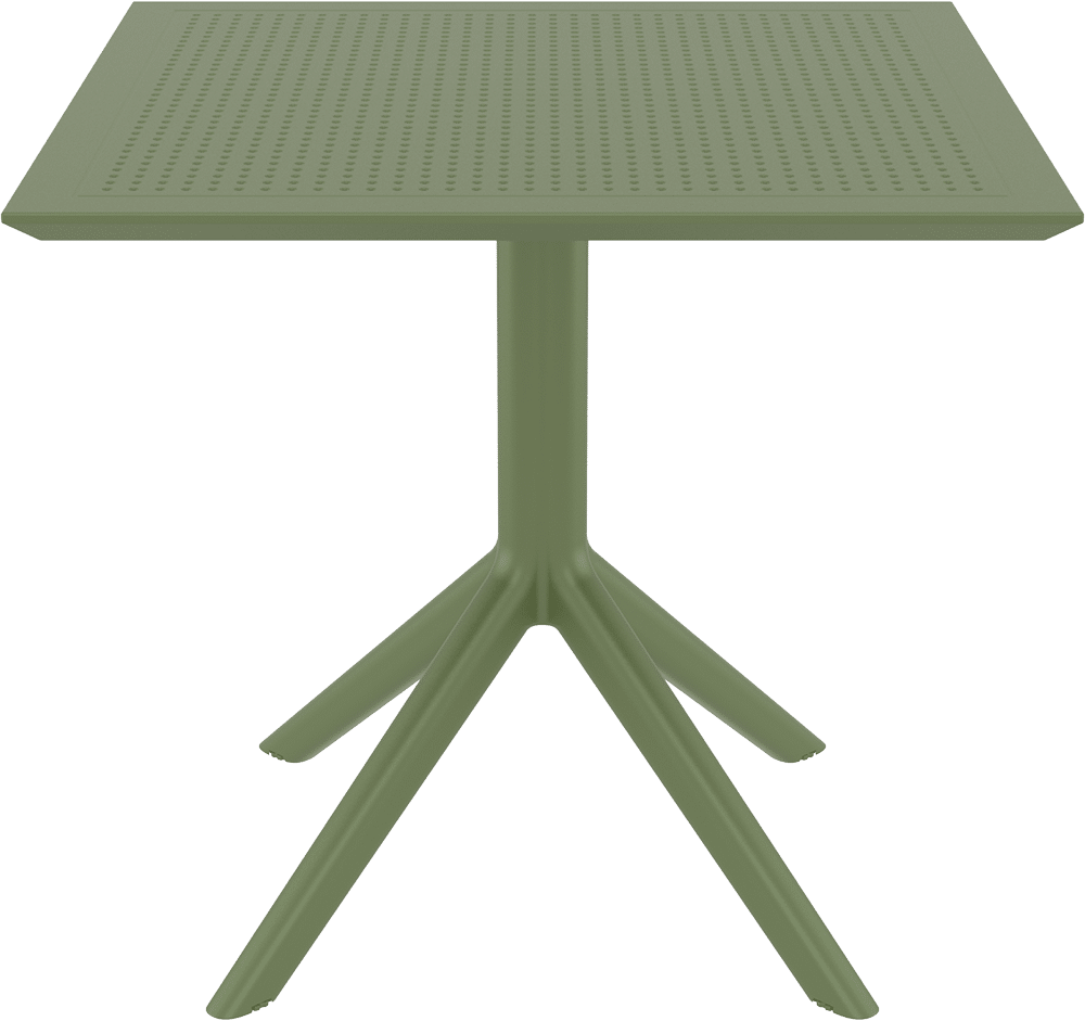 SKY OLIVE GREEN 80X80X74εκ. ΤΡΑΠΕΖΙ  ΠΟΛ/ΝΙΟΥ
