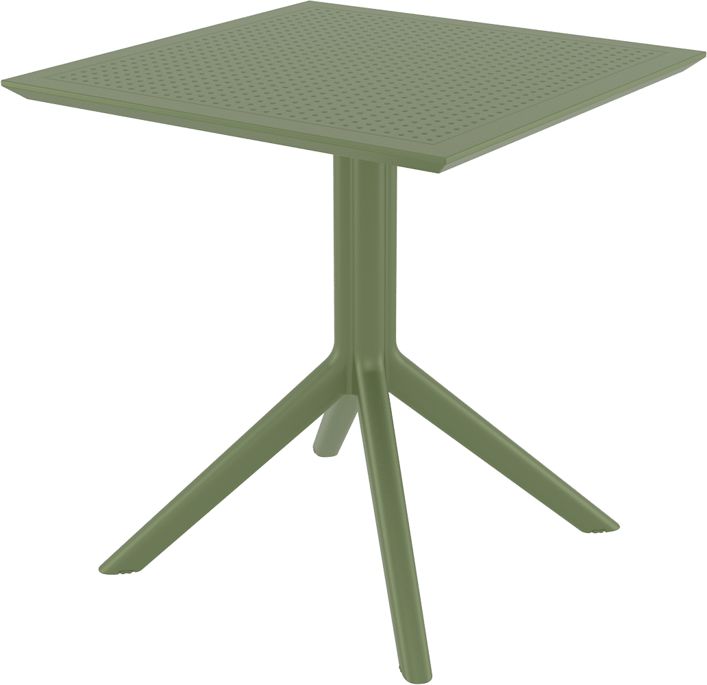 SKY OLIVE GREEN 70X70X74εκ. ΤΡΑΠΕΖΙ ΠΟΛ/ΝΙΟΥ