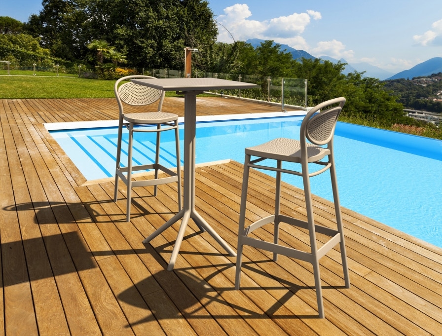 SKY OLIVE GREEN BAR 60Χ60Χ108εκ.ΠΤΥΣ/ΝΟ ΤΡΑΠ. ΠΟΛ/ΝΙΟΥ