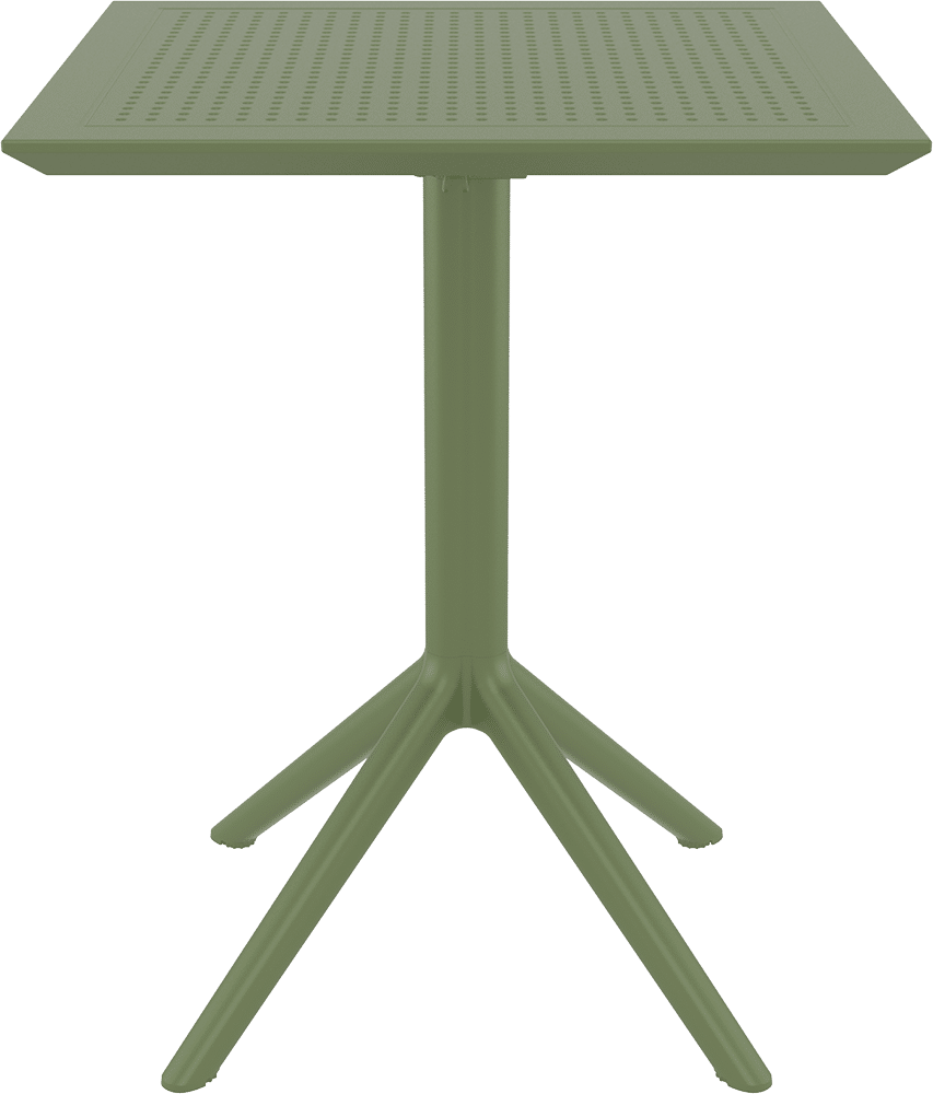 SKY OLIVE GREEN 60Χ60X74εκ. ΤΡΑΠΕΖΙ ΠΤΥΣ/ΝΟ ΠΟΛ/ΝΙΟΥ